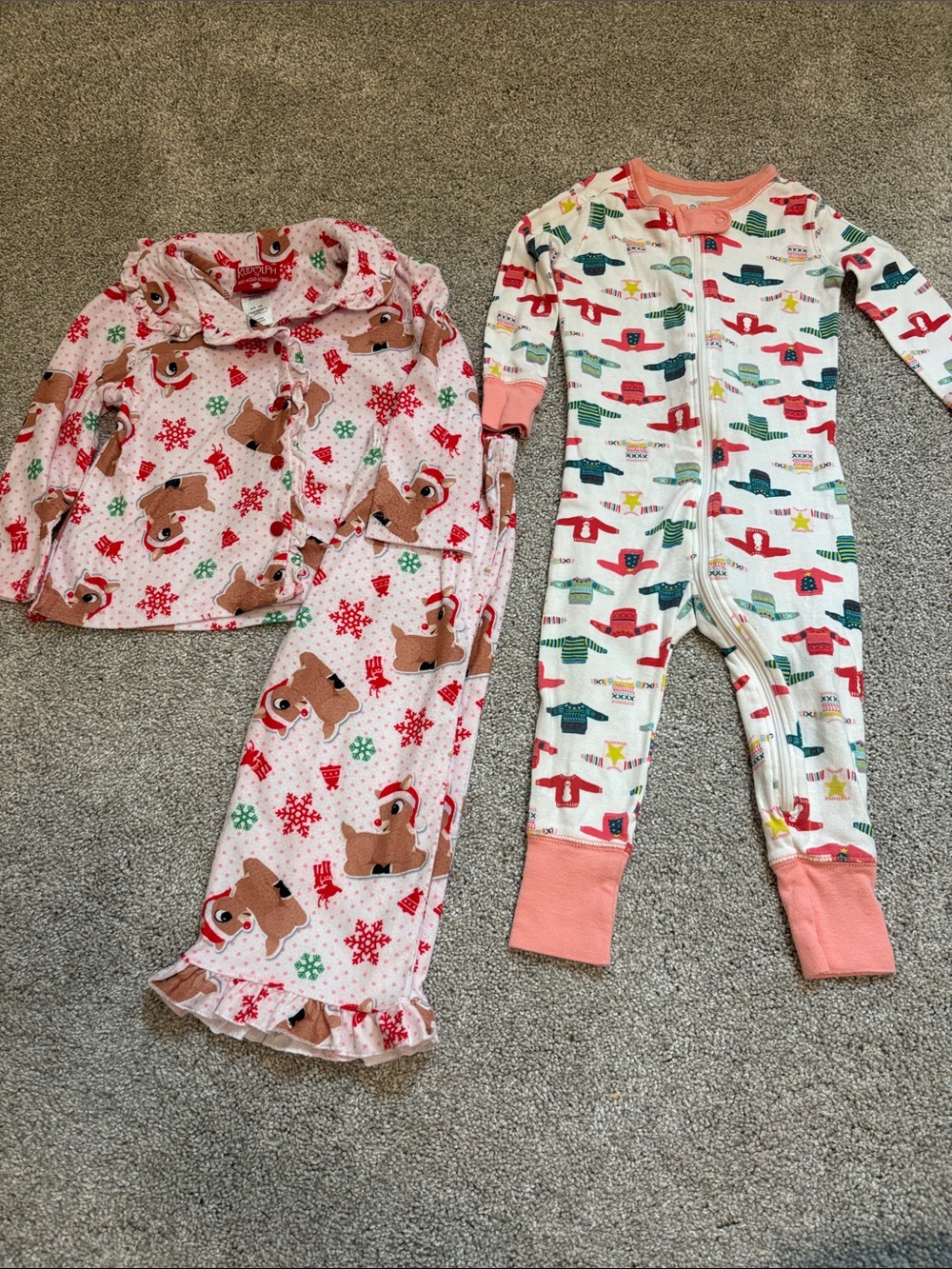 Rudolph/Old Navy toddler Pajama Sets 18 months